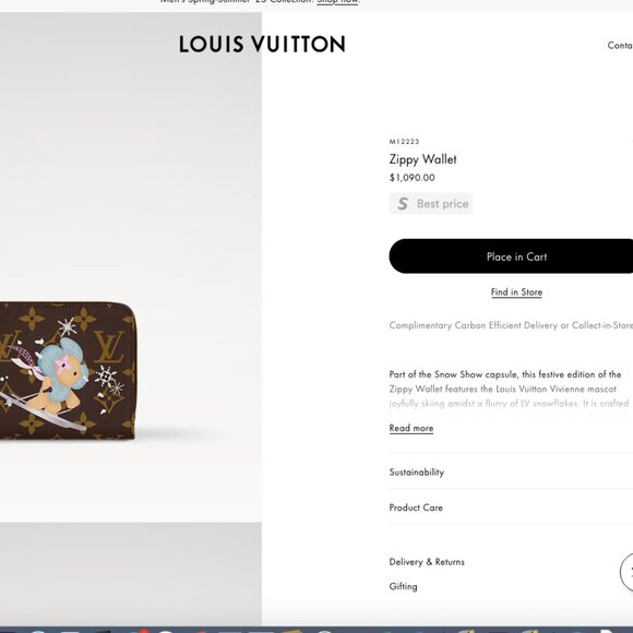 LOUIS VUITTON 2023 Christmas Animation Vivenne Skating Long Zippy Wallet - Picture 10 of 10